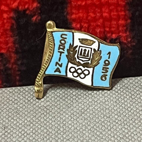 Vintage Olympic Pin. Cortina Italy 1956 Winter. Very Rare. - Picture 1 of 7